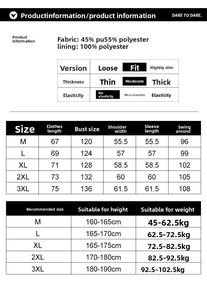 Men's Heavyweight Retro Hip-Hop Street Motorcycle Jacket Men's Leather Jacket Loose Fit