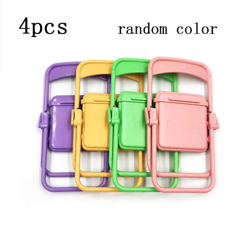 Mini Foldable Chair Phone Stand, Cute Multicolor Portable Desktop Phone Holder, Adjustable Folding Smartphone Stand, Universal Mini Phone Stand, Phone Mount