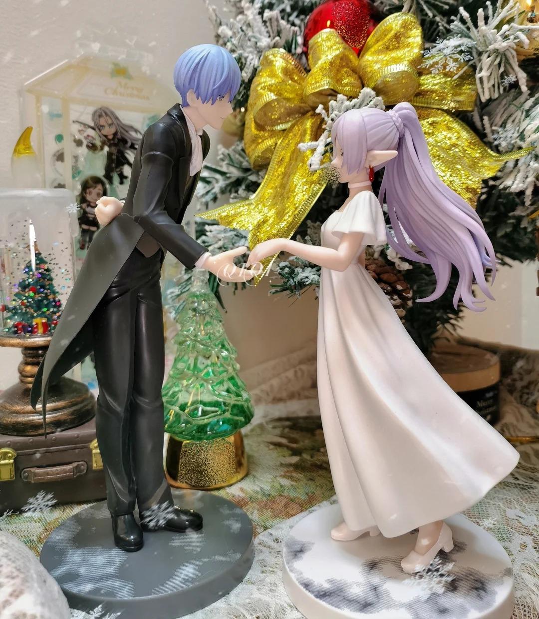 18-20cm Frieren: Beyond Journey's End Anime Figure Frieren Himmel Proposal Dance Action Figure PVC Ornaments Toy Brithday Gifts