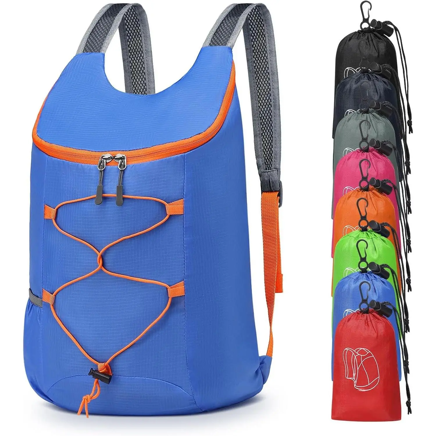 20L Small Hiking Backpack Lightweight Packable Daypack Blue