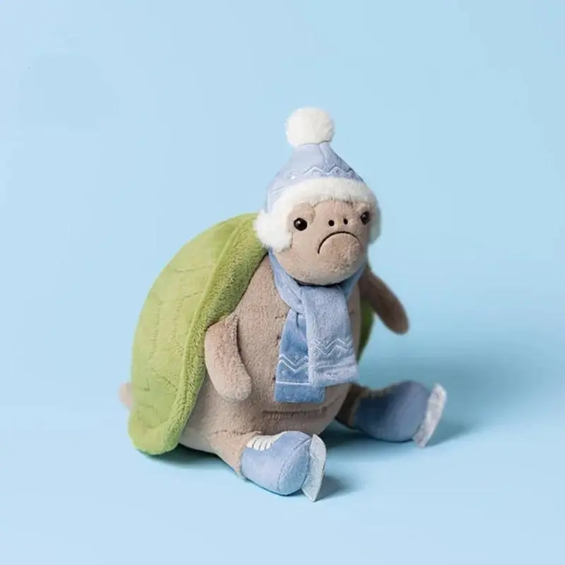 Cisas Skiing Costume Timmy Turtle Plu Toy Cute Canion Doll Doll Gift for Girls Plu Fabric Toys AONO KIDS Brand