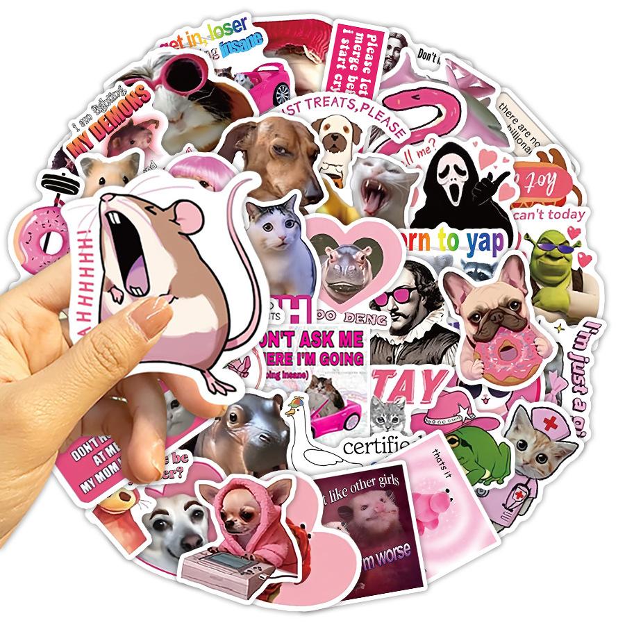 50PCS Funny Pink Stickers Pack, Waterproof Coquette Aesthetic Decals for Planner Hydro Flask Luggage, Kawaii Journaling Supplies for Teens Decorating everything with these funny pink stickers! Which one is your mood today? 50PCS Funny Pink Stickers Pack, Waterproof Coquette Aesthetic Decals for Planner Hydro Flask Luggage, Kawaii Journaling Supplies for Teens Decorating everything with these funny pink stickers! Which one is your mood today?