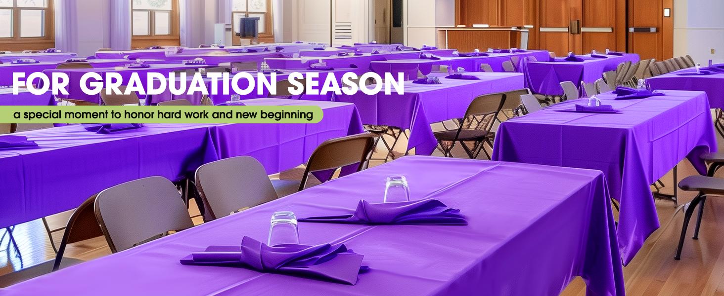 Plastic tablecloth, 54 x 108inch disposable tablecloth, suitable for parties, picnics and weddings, rectangular, white