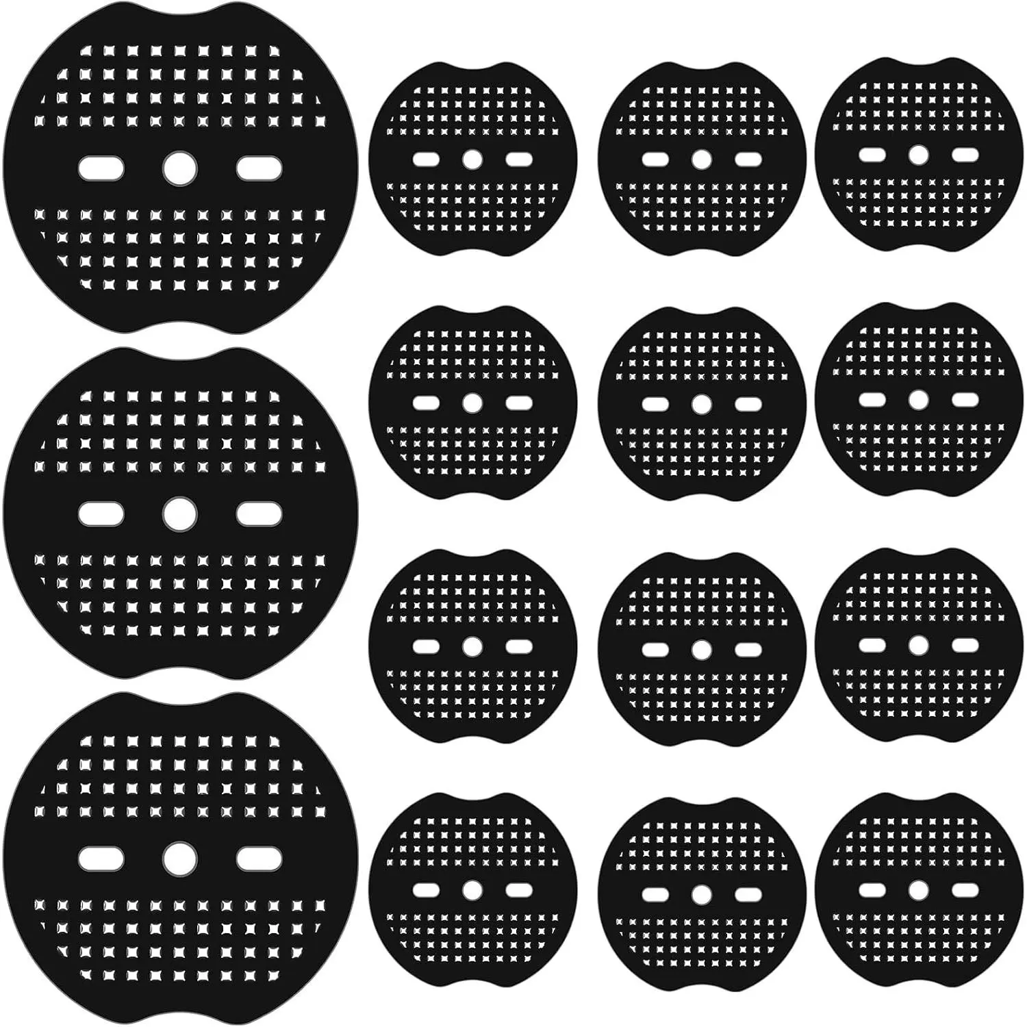 120 count Landscape Staple Gasket Garden Landscape  Washer Pad Yard Pins Pad for Outdoor Weed Barrier Fabric Yard Tent (Black)