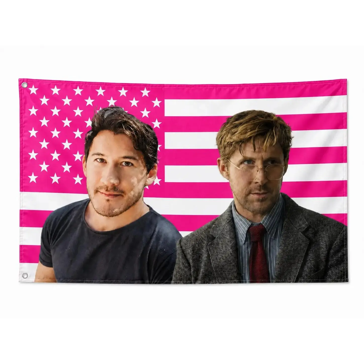 Markiplier Ryan Gosling American Pink Flag, Funny Room Decal