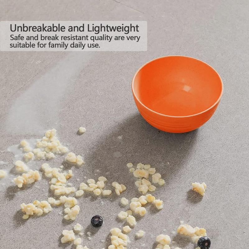 Unbreakable Cereal Bowls 25 OZ Microwave and Dishwasher Safe BPA-Free Bowl Dessert Bowls for Serving Soup, Oatmeal, Pasta and Salad [Set of 6]