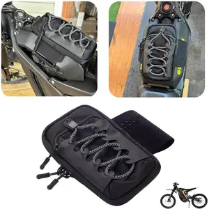Motorcycle Front Battery Frame Bag, Waterproof Storage Bag for Sur Ron S/X Light bee S/X Segway X160/X260, Electric Dirt Bike Tank Pouch