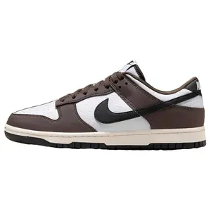Nike Dunk Low Next Nature Synthetic Leather Sneakers for Men and Women in Brown, White, and Black Verifiable, with credentials and supporting global authentication