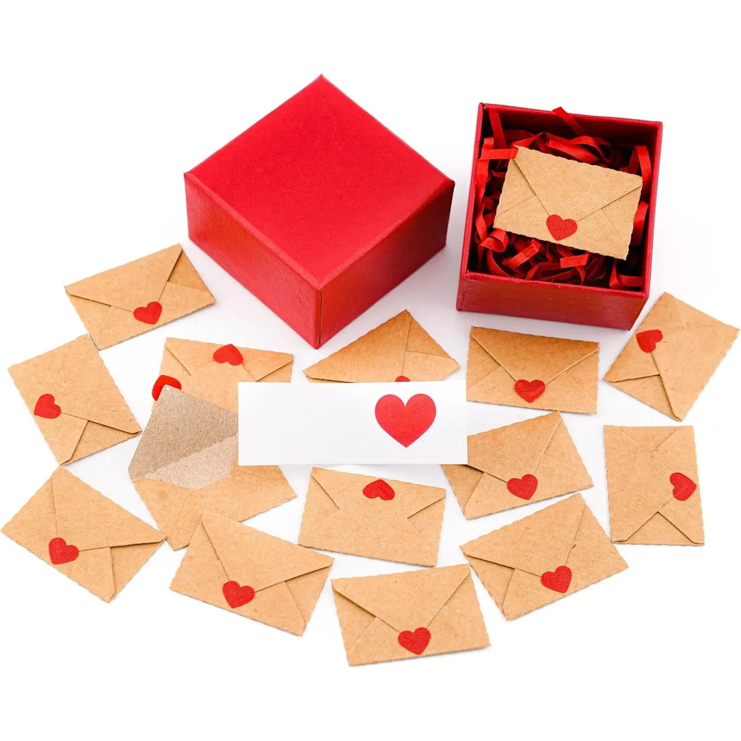 I Love You Valentine Day Cards and Envelopes Mini Envelopes with Love Notes DIY Valentine Cards Gifts for Him Her