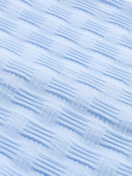 Baby's Waffle Knit Short Sleeve Button Closure Onesie, Casual Comfy for Infant, Infant Toddler Clothes, Newborn Baby Clothes for Summer