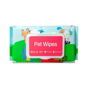 Dog & Cat Grooming Wipes, Fragrance-Free Plant-Based Gentle Cleansing Deodorizing Wipes, Hypoallergenic for Paws, Ears, Fur, Eye Ducts & Butt, Skip the Bath Alternative