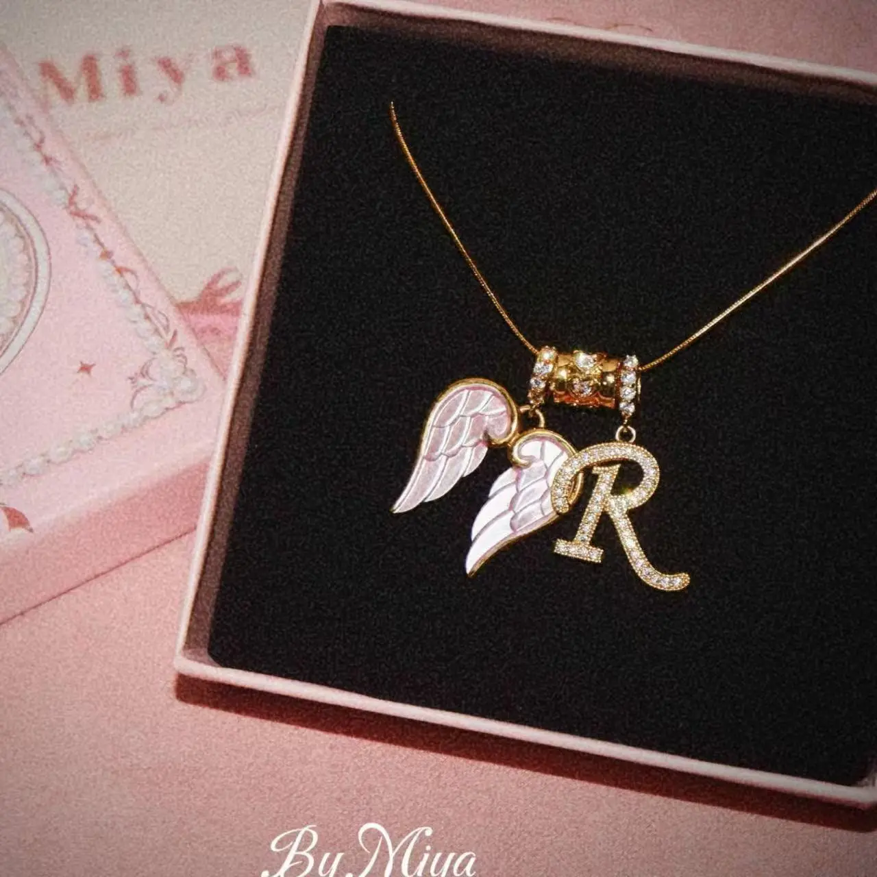 Sweet and 26 , Women's Unique Inlay , -Plated part cr all-seaso choke - cha Stain neckla golde ac triple neckl -st jewelr short bo mond yea diamon lan modern ac pixi neckla Nec jewelr neckl annivers guadalu stainl glam da lan hea cros fashion chic  cz