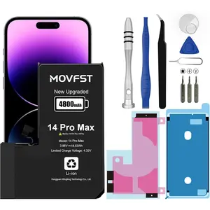 Replacement Battery for iPhone 14 Pro Max 4800mAh High Capacity Li-ion Polymer Battery Fit A2894 A2651 A2893 A2895 with Repair Tool Kits