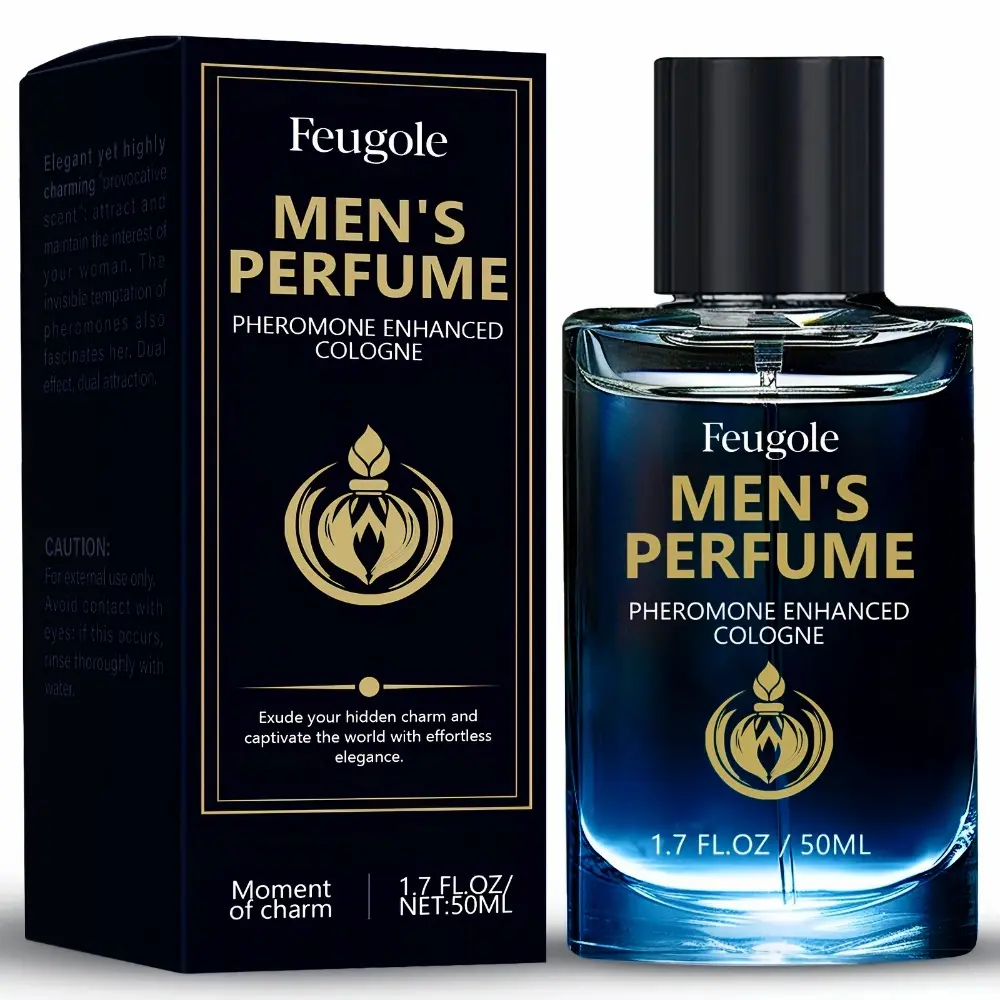 Men's Fragrance Cologne, Fresh Woody Cologne for Men, Long Lasting Scent with Citrus, Amber and Musk Notes, Daily Wear Fragrance, 1.7 Fl Oz