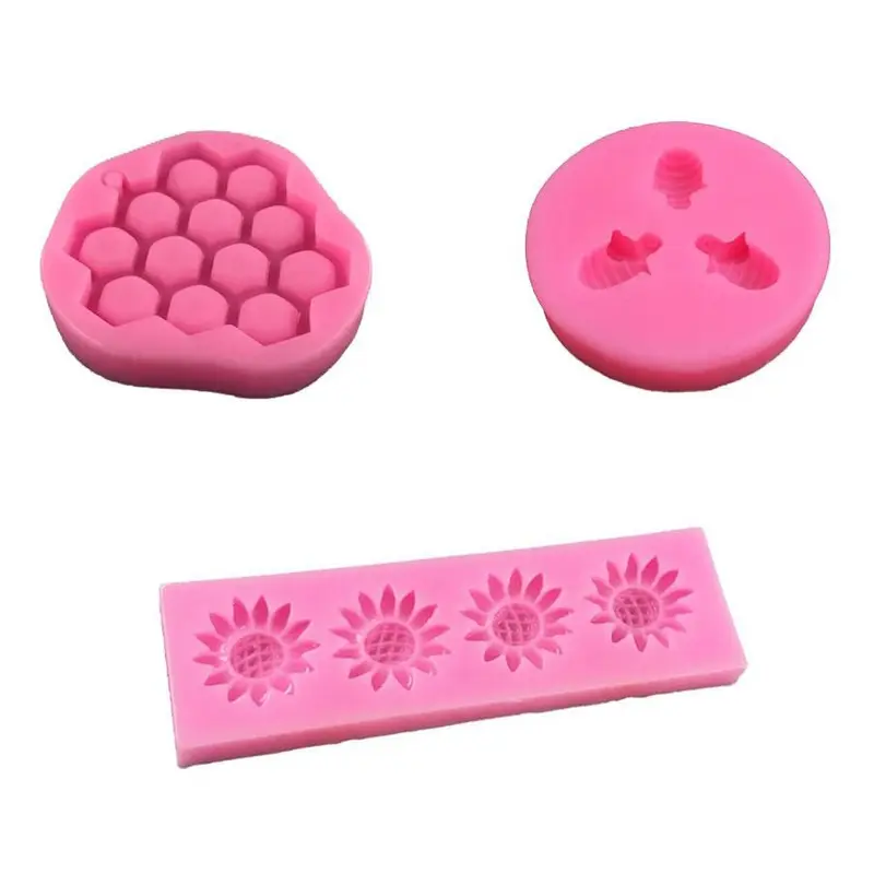 Beehive Sunflower DIY Chocolate Cake Silicone Molds, Decorative Baking Tool Set, Silicone Bakeware Set, Baking Utensils Supplies, Baking Essentials, Non-Toxic Ca Prop 65 Compliant, Perfect for Home Bakers, Silicone Cake Pan