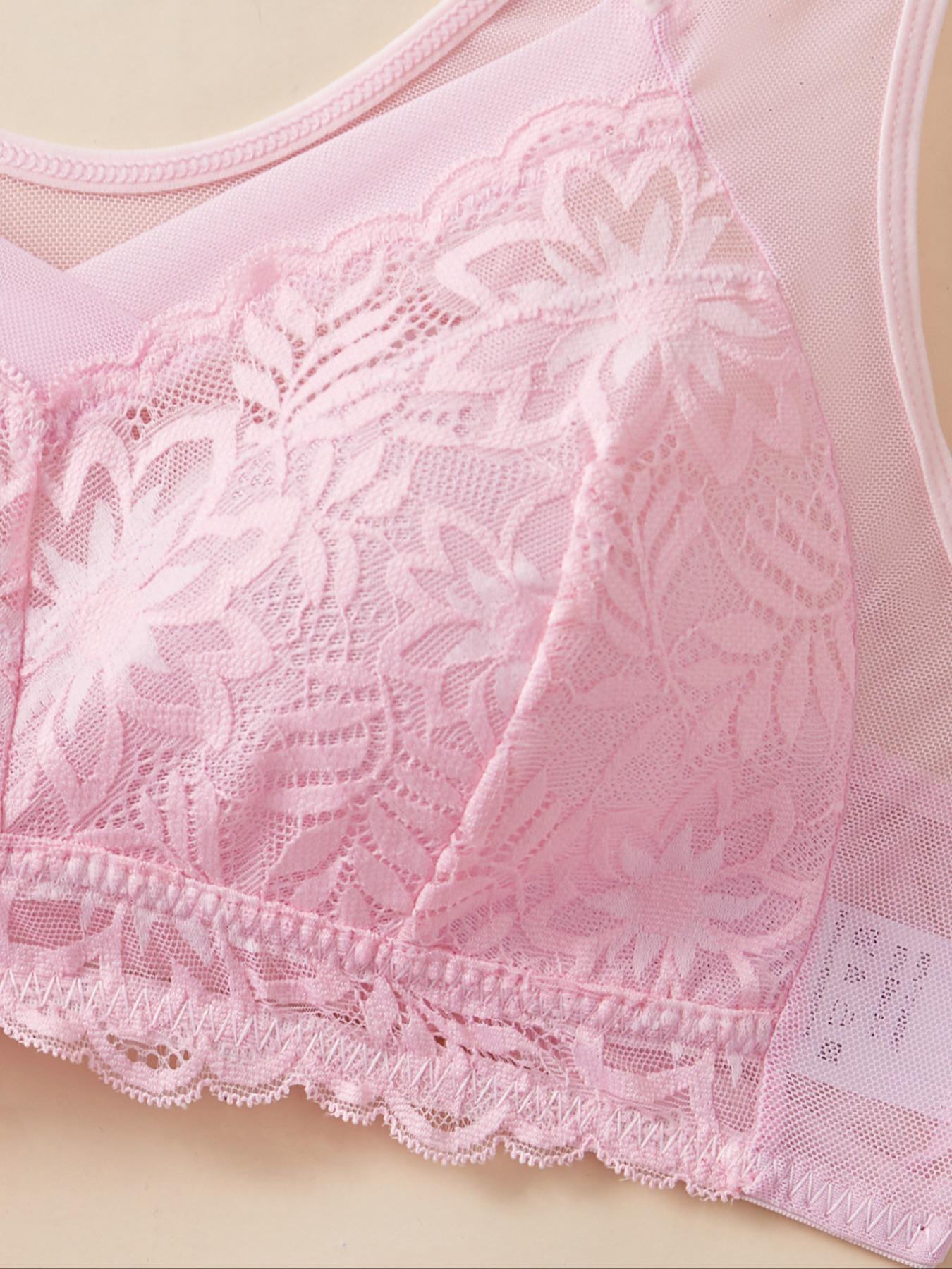 Seamless Wireless Bralette for Small Chest - Cute Lace High Sides for Day & Night Comfort! ✨