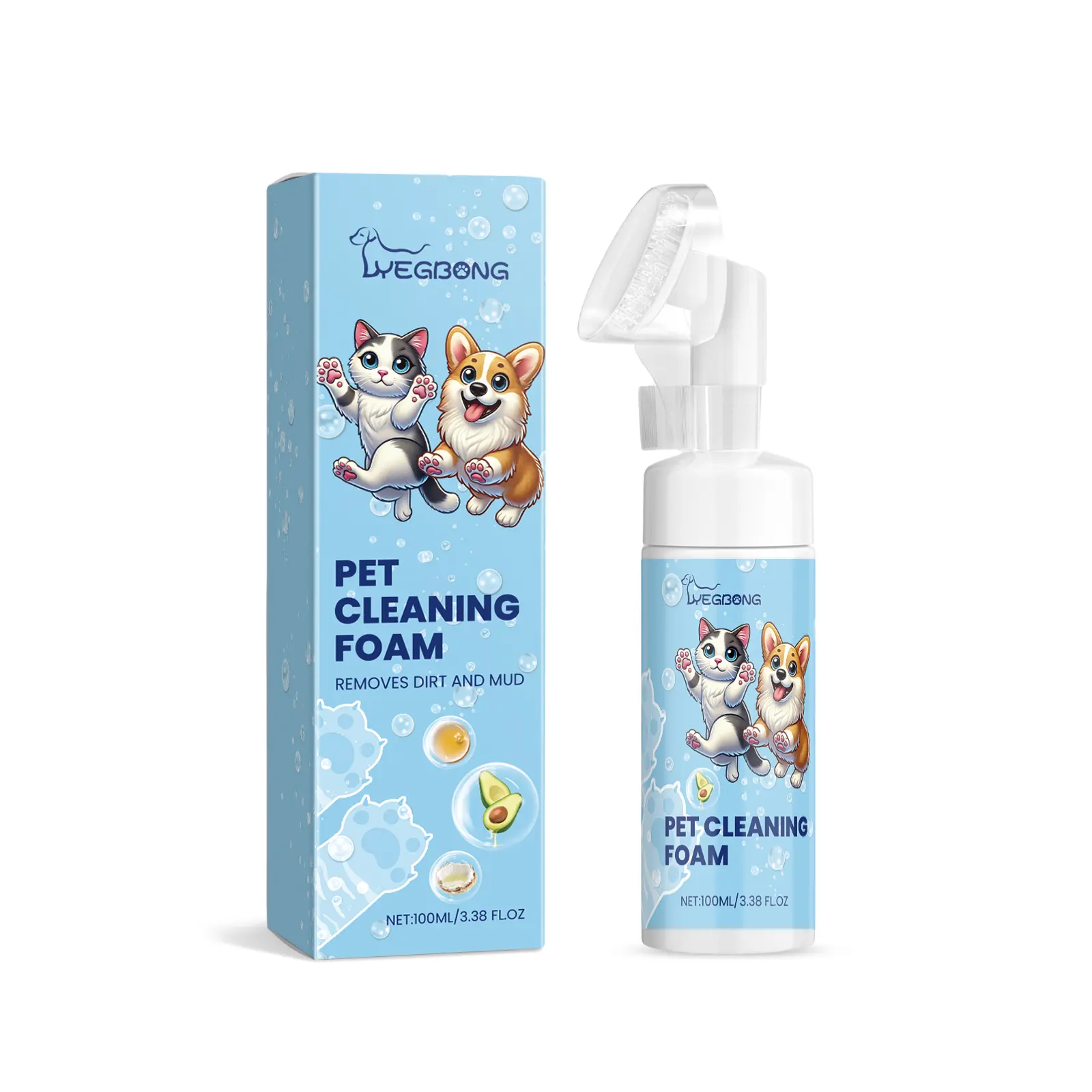 Yegbong Dog & Cat Paw Balm - Moisturizing, Nourishing, Protective Pet Claw Care Grooming Supplies for Soothing Dry, Cracked Paw Pads