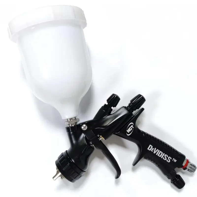 Devidiss Hvlp Ngt Pro Te20 Portable Spray Gun Set, Professional 1.3mm Nozzle, 600ML Bottle, Ideal for Car and Furniture Painting