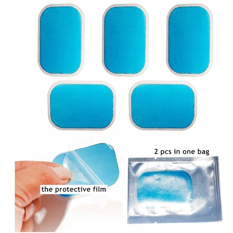 Sky Blue Abdominal Muscle Hip Paste gel Tablets Hydrogel Conductive Electrode Tablets Hip Gel Paste Therapy Patch Conductivity Sheets Replacement Targeted Muscle Stimulation Muscle Stimulation