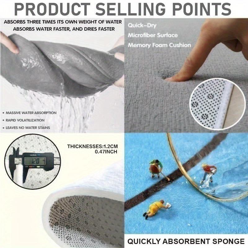 Faux Cowhide Pattern Doormat Flannel Material 0.47inch Thickened Absorbent Non-slip Farmhouse Decorative Mat Soft Lightweight for Door Living Room Bedroom Bathroom Kitchen Laundry Room Machine Washable Home Decoration Mat