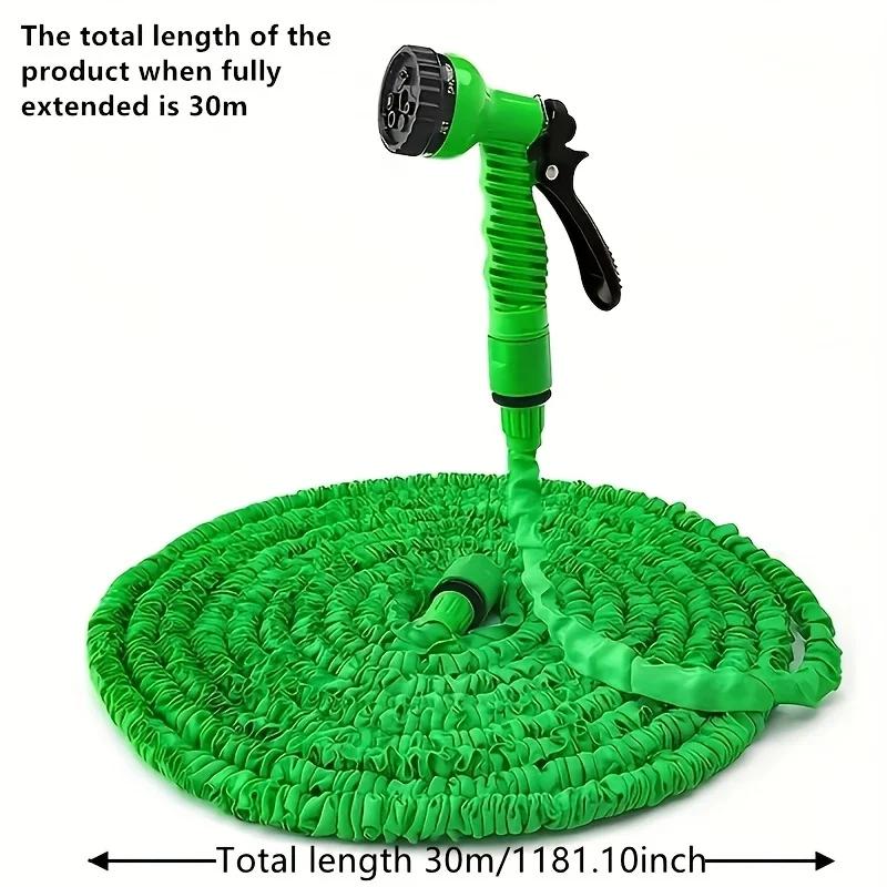 Hose Household High Pressure Watering and Car Washing Gun,Multifunctional Car Nozzle Shrink Hose Used in Garden Spray Gun Tool