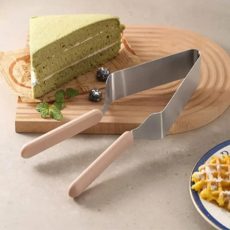 Stainless Steel Cake Cutter, Modern Minimalist Food Clip, Triangle Cake Transfer Tool, Baking Essentials, Hotel Craftsmanship
