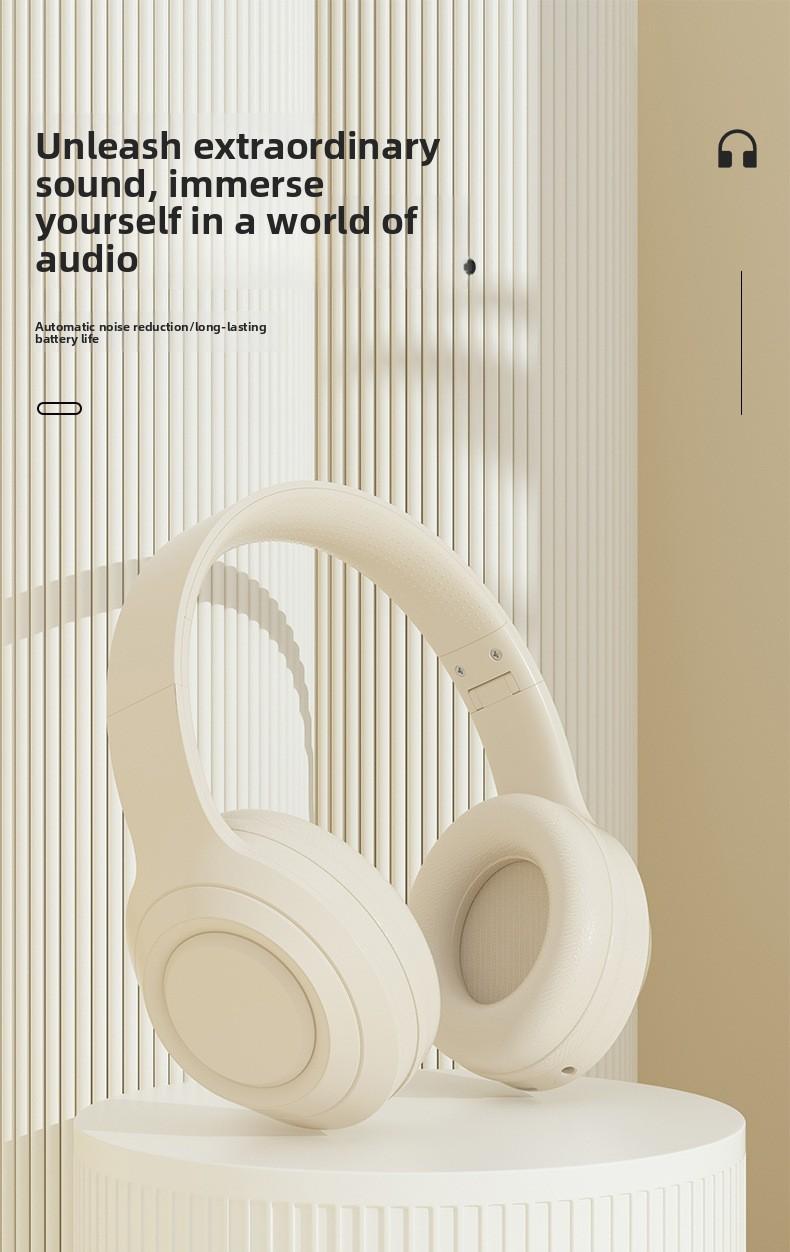 DR58 Wireless Headphones Noise Cancelling Over Ear Bluetooth Headset Long Battery Life for Travel Sports High Bass Hifi Sound Headphones