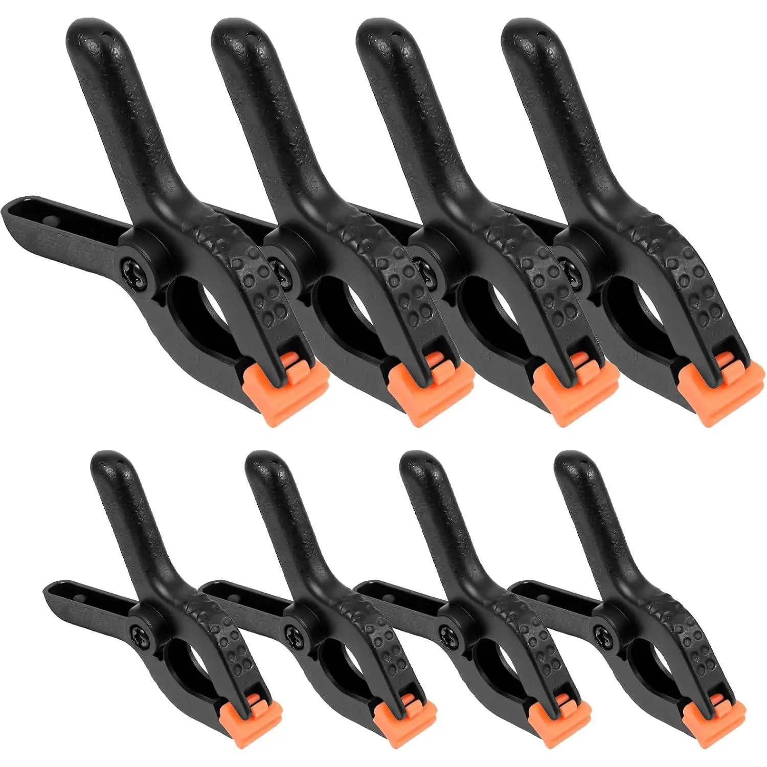 8 count Balloon Arch Clips for Balloon | (2inch+3inch) Anti-Slip Plastic Spring Clamps Arch Backdrop, Heavy Duty Clamps for Backdrop Curtain Photo Prop