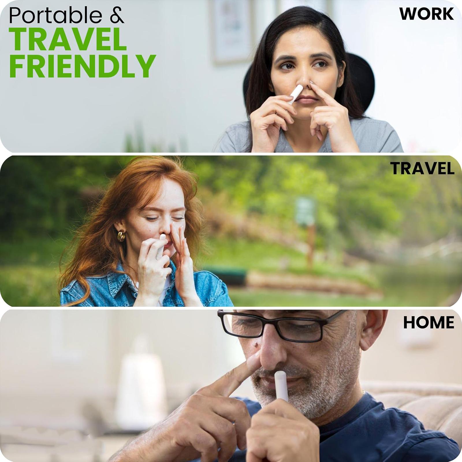 Powerful Essential Oils with Vapor Flow Technology,Nasal Stick,Free Your Nose,Breathe In Life.