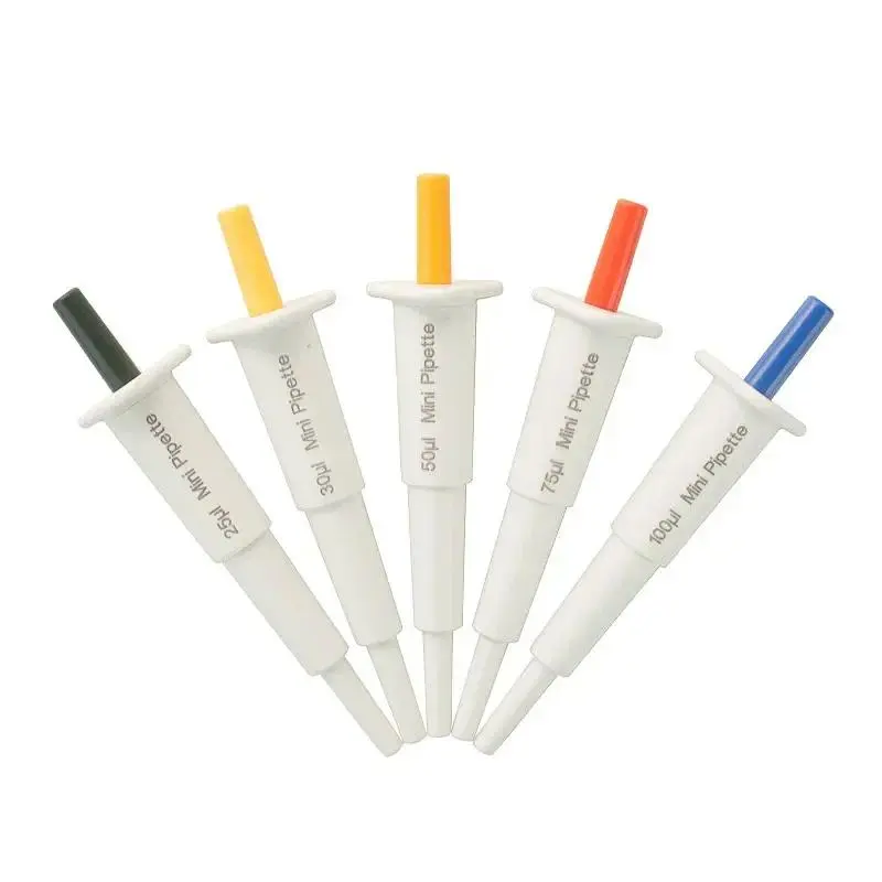 Mini Pipette Manual Single-channel Micro Pipettor Fixed Volumn Pette Pointing Dispensing Sampler 10ul/25ul/30ul/50ul/75ul/100ul