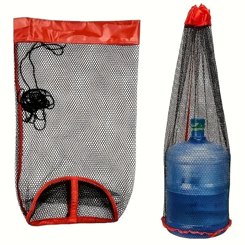 Foldable Quick-Dry Nylon Fish Bag, Lightweight Breathable Reinforced Drawstring, Outdoor Camping Fishing Gift Accessory, Fishing Gear