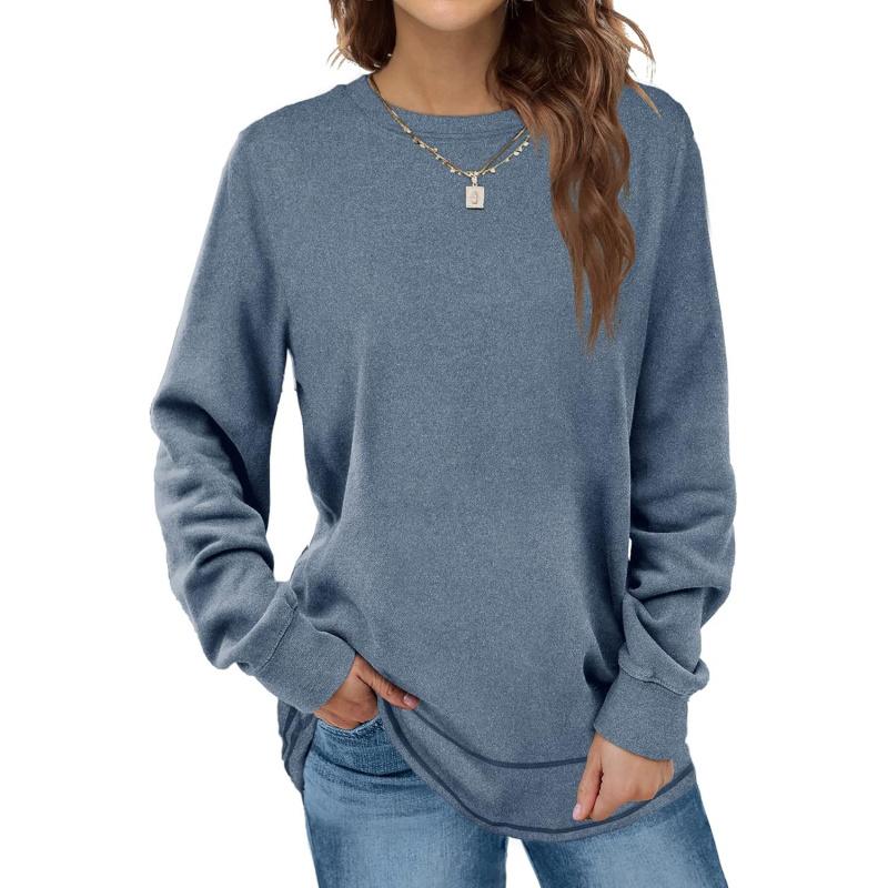 Sweatshirts for Women Crewneck Long Sleeve Shirts Tunic Tops for Leggings Fall Fashion Winter Clothing