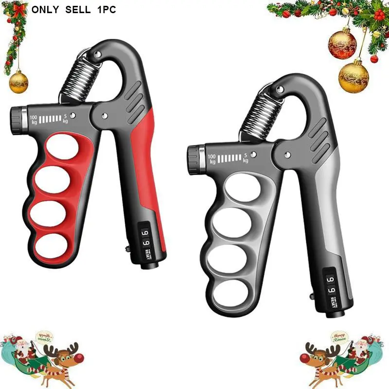 Adjustable Grip Strength Trainer, 5-100kg Manual Hand Grip Strengthener with LCD Screen, Home Workout Equipment, Fitness Equipment, Hand Grip Exerciser, Home Workout Fitness Equipment, Hand Gripper, Hand Strengthening Devices