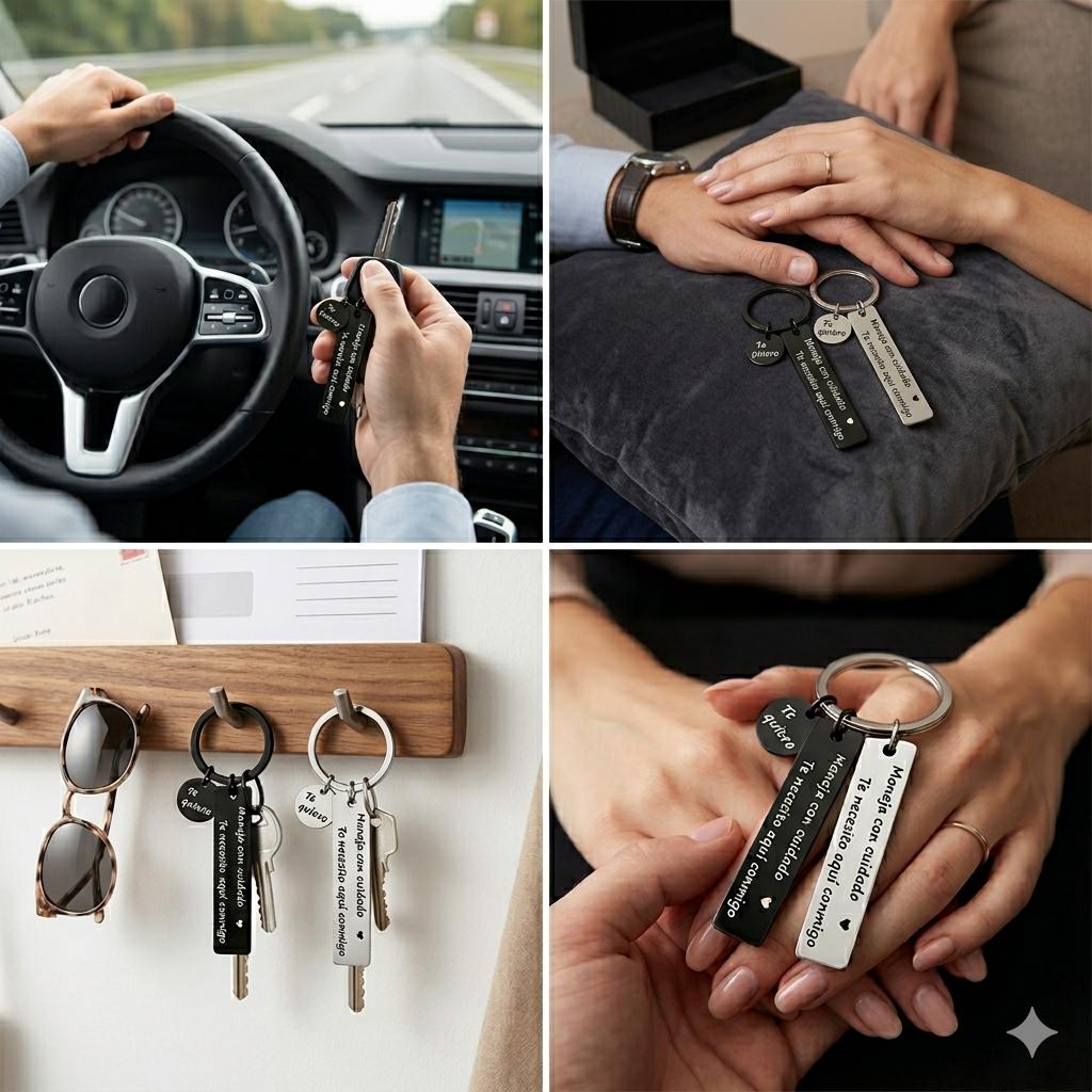 Drive Safe Keychain "Maneja Con Cuidado" Sweet Romantic Couples Gift Anniversary Present for Him Drive Safe Keychain "Maneja Con Cuidado" Sweet Romantic Couples Gift Anniversary Present for Him