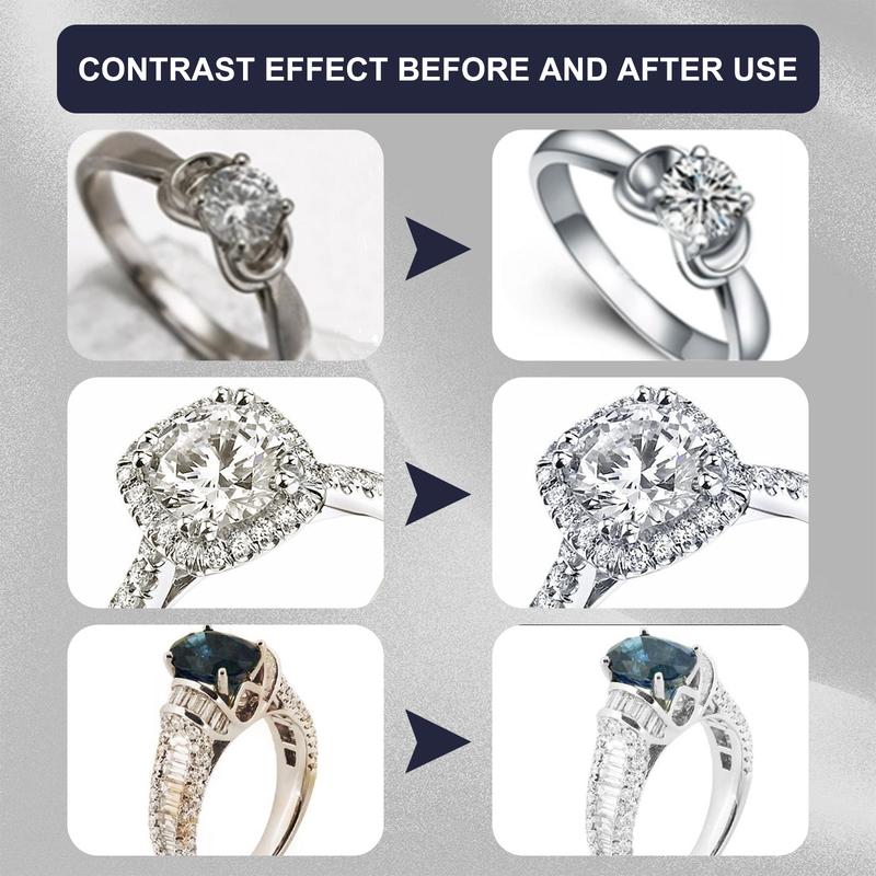 Jakehoe Silver Gold Platinum Jewelry Cleaner 60ml Powerful Surface Activator Brightener Corrosion Inhibitor Anti-Oxidation Spray for Gold Silver Watches Diamond Rings - Smartphone Camera