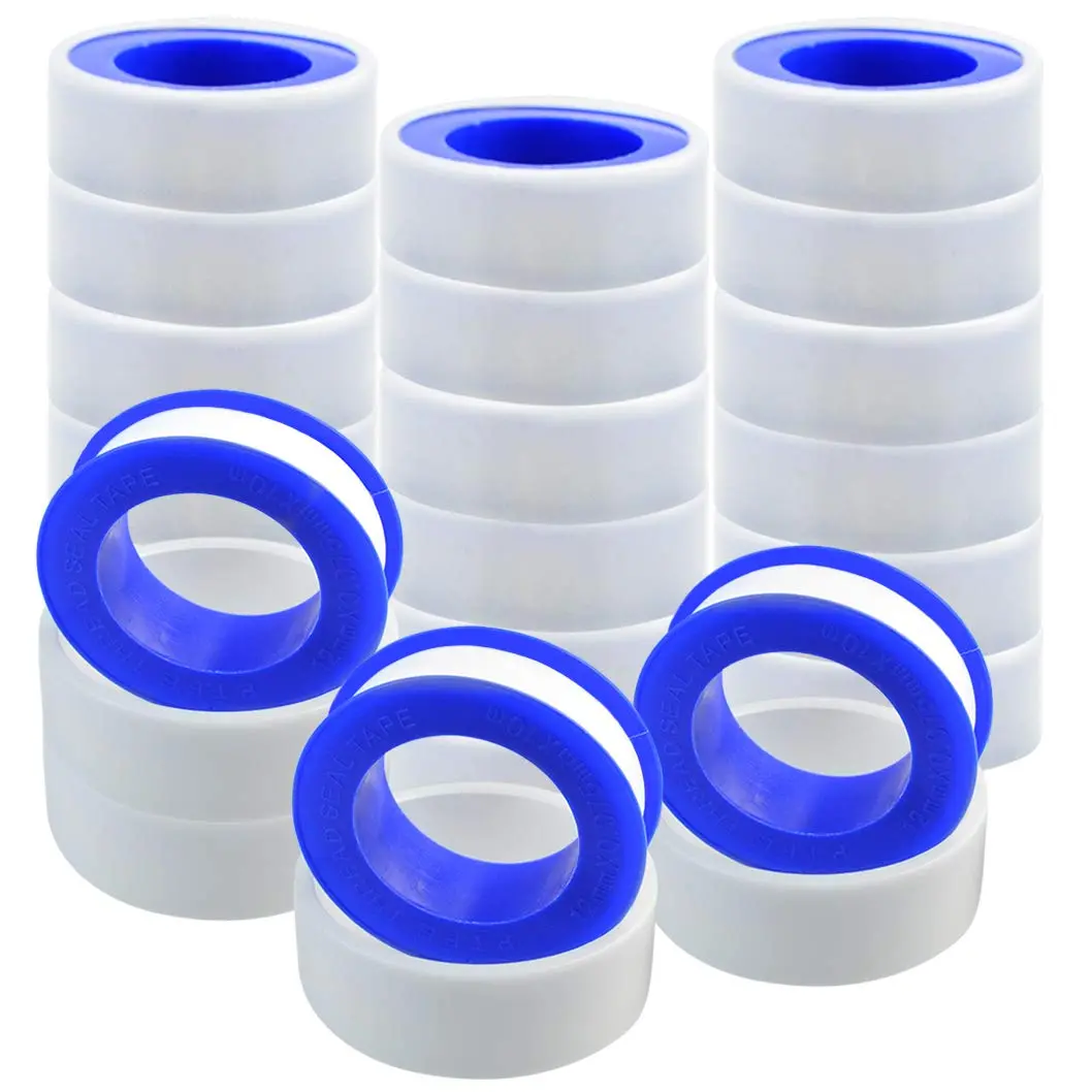 30 Rolls Thread Seal Tapes, Teflon Tape 1/2 PTFE Pipe Sealant Tape Industrial Thread Sealants Plumbers Thread Tape for Leak Water, Plumbers, Plumbing, Air , Thread Pipe, 1/2" x394" White