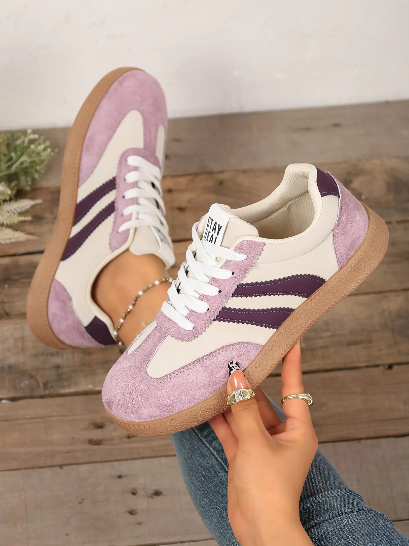 Women's Casual Shoes, Casual Trainer Footwear, 6 Color Options, Fashion Walking Shoes, Comfortable Daily Design, Suitable for All Seasons