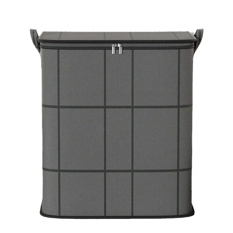 Heavy-Duty Polypropylene Quilt Bag, Lightweight Foldable Organiser, Extra-Large Black Woven Bag for Household Clothes, Blankets (Sports & Outdoor Leisure Storage Solution), Moving Day, Reinforced Handles, Home Storage
