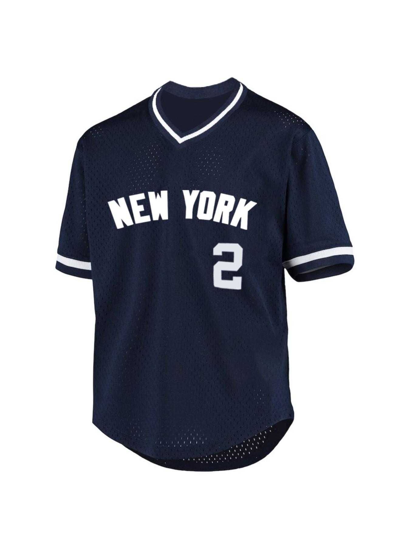 Men's Letter & Number Embroidery Striped Trim Baseball Jersey, Breathable V Neck Short Sleeve Top for Training & Competition, Baseball Clothing for Men