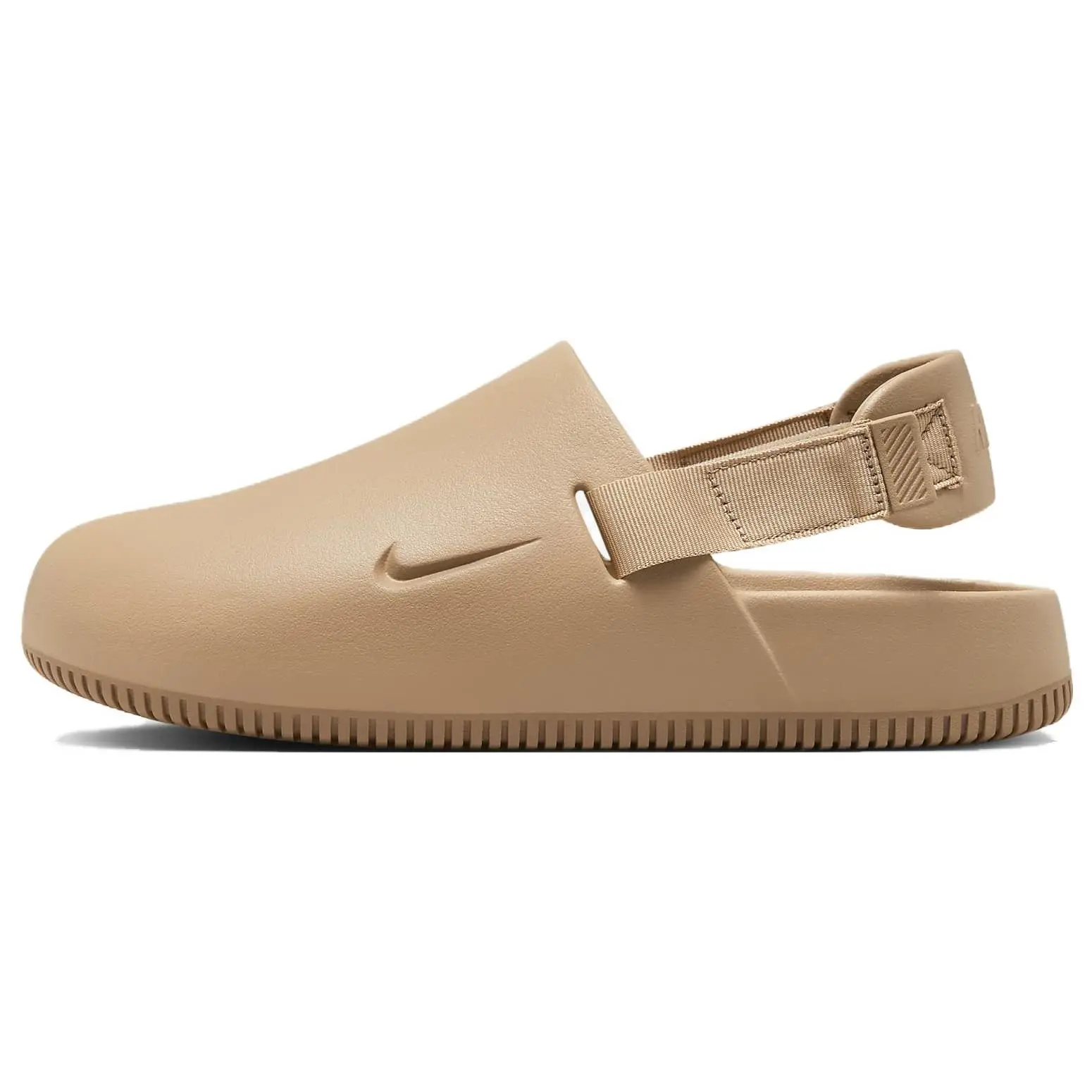 Men's Nike Calm Mule Closed-Toe Slide Walking Shoes - Brown Leather & Mesh Design Footwear, Verifiable Credentials & Global Authentication Support