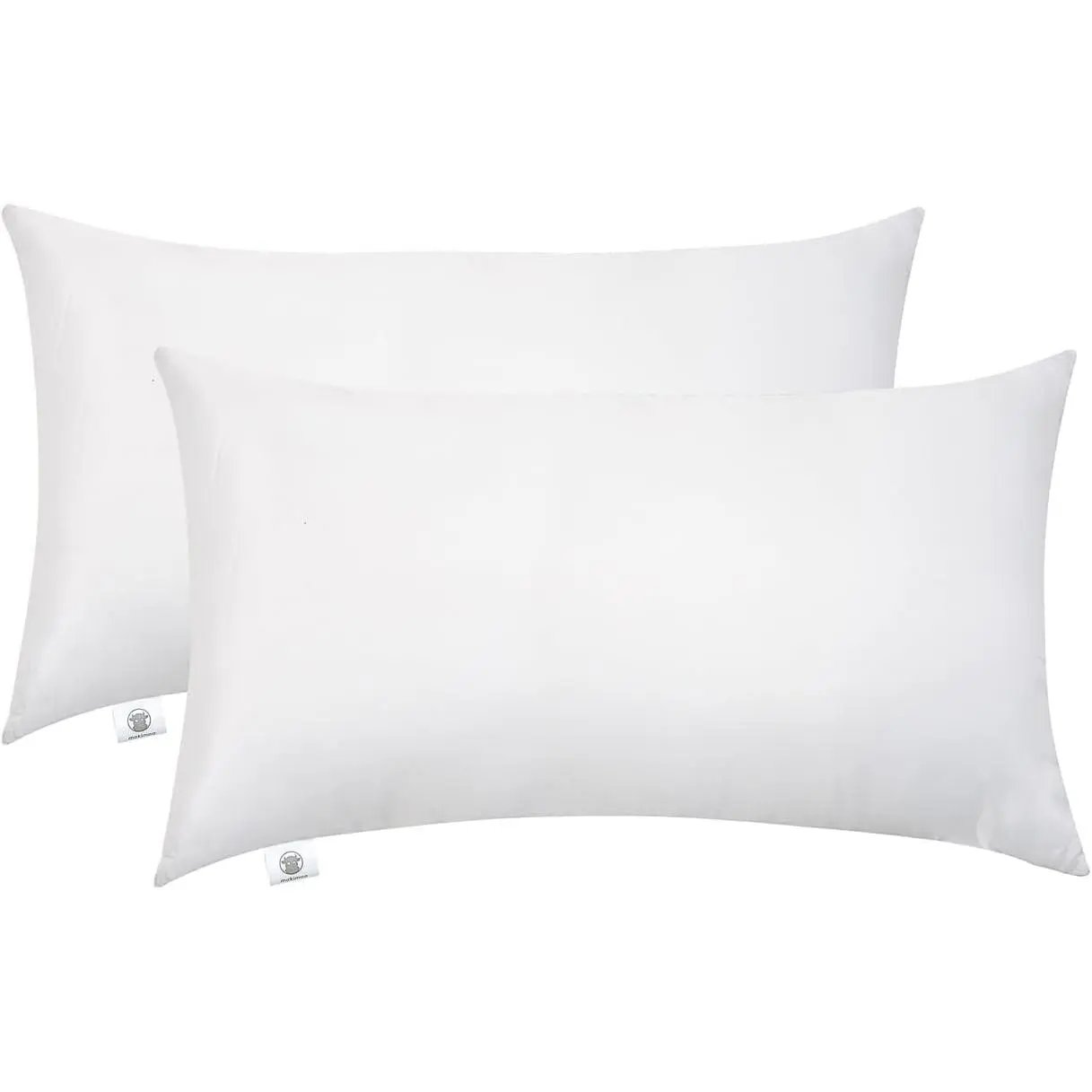 2-Piece Throw Pillow Inserts (30x50cm/12x20in) - Easy Care Hollow Fibre Multi-Use Pads for Sofa, Bedding, Home Interiors