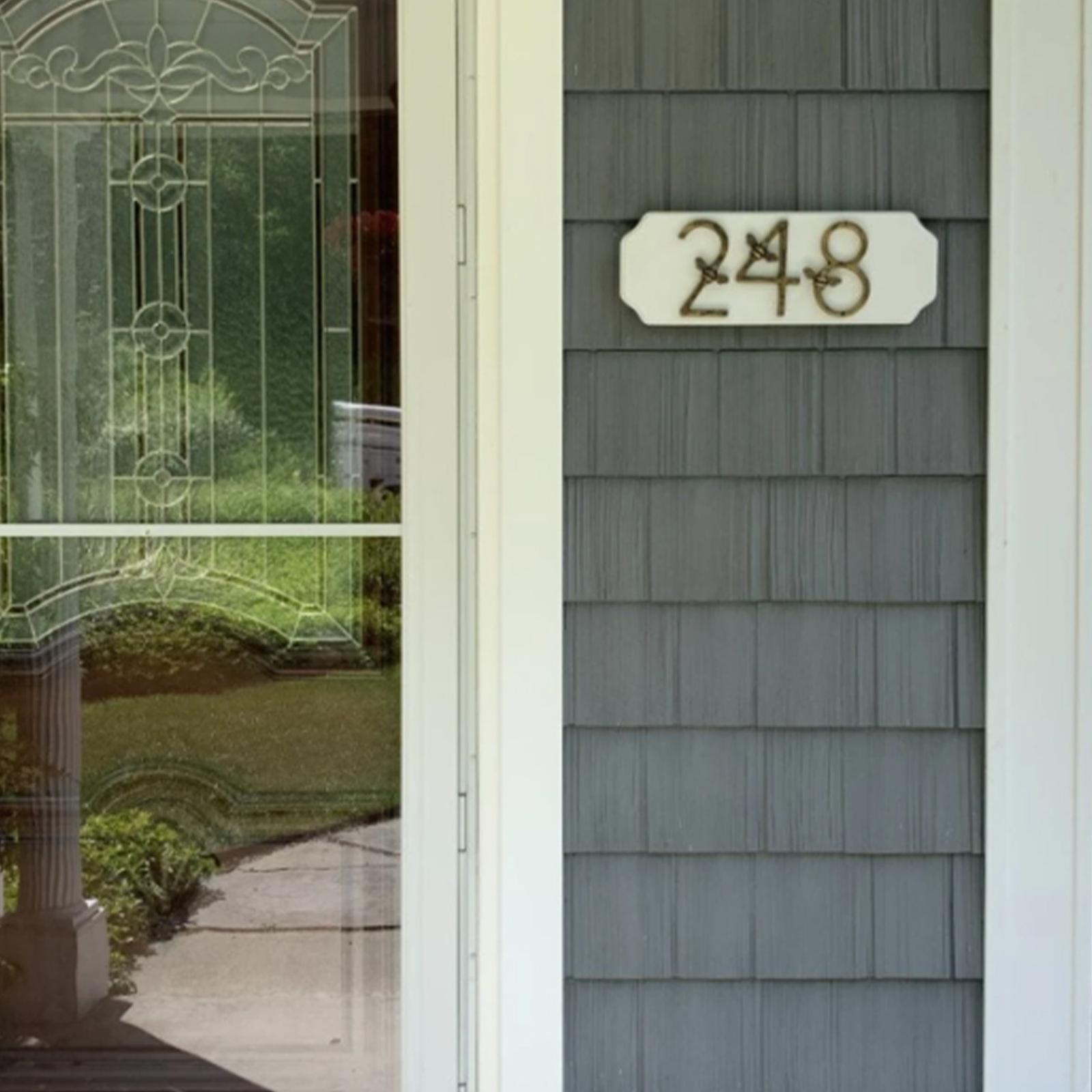 New Bee House Number Sign Brass Bee Door Number Metal Craft