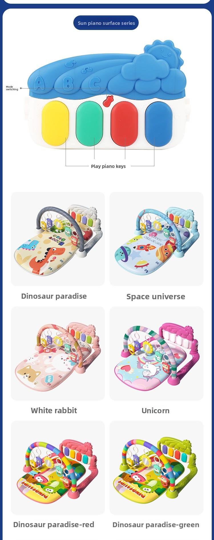 Baby Activity Play Mat |   Musical Kick Piano Gym for Tummy Time Fun