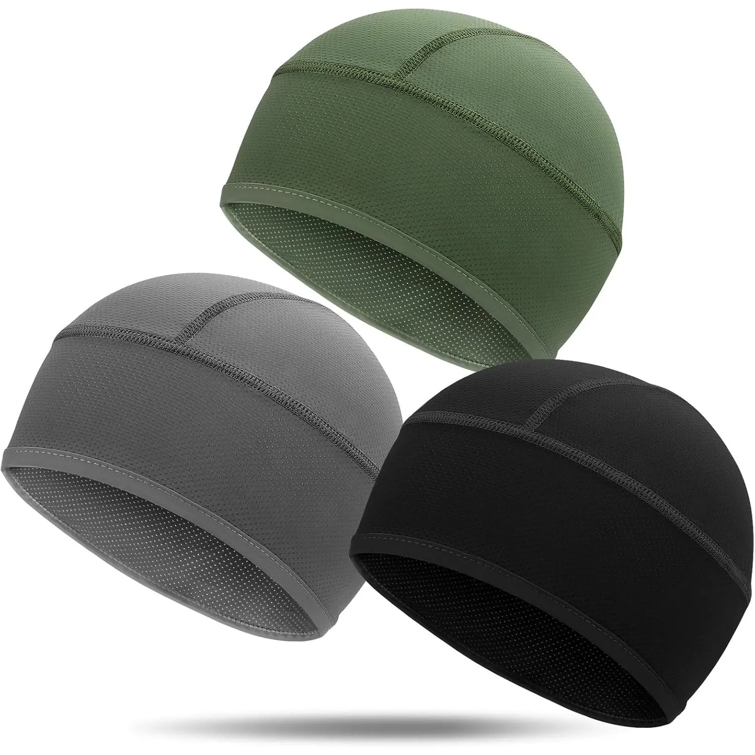 outdoor sports 3 Pack Cooling Hard Hat Liner Skull Cap, Mesh Sweat Wicking Helmet Liners, Under Hardhats Cap for Men Women