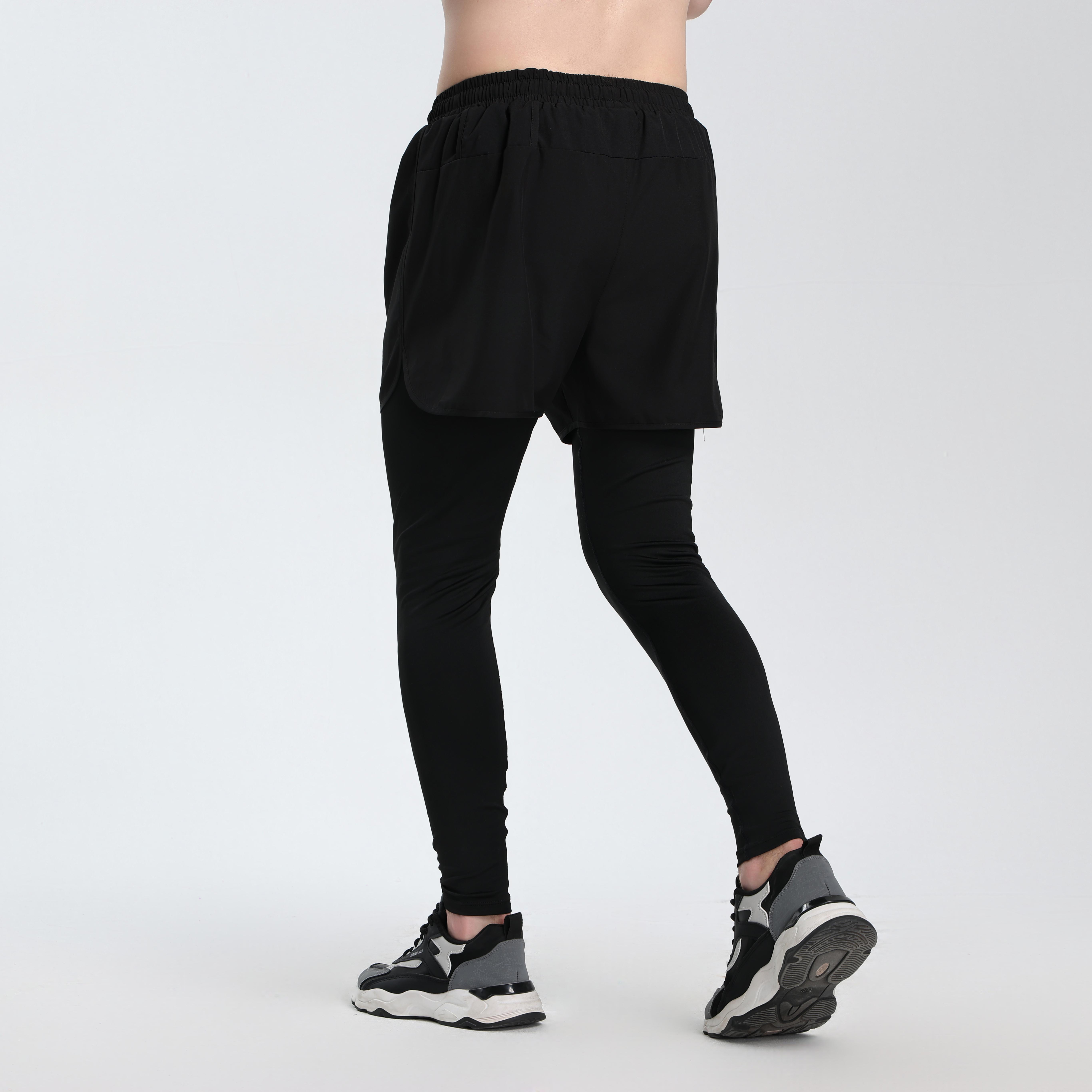 3 Pack Men's Compression Training Pants Breathable Stretch Athletic Pants with Pockets for Running, Basketball, Pilates & Gym Workouts, Compression Sports Wear, Fitness Joggers, Gym Training Pants fits