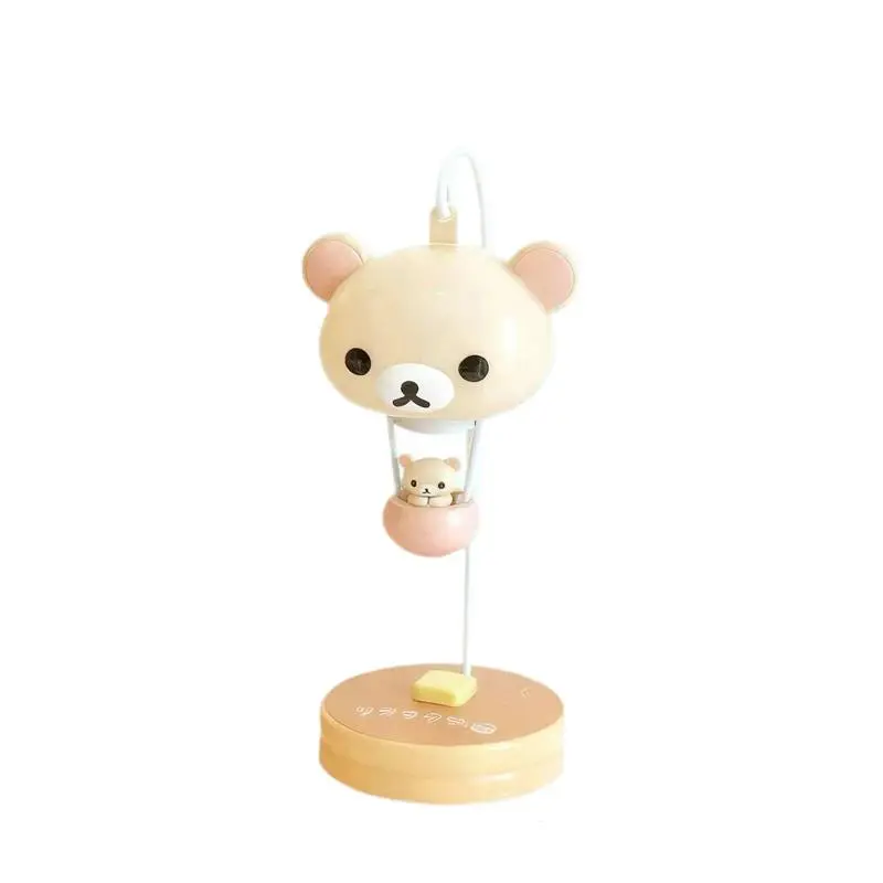 Rilakkuma Night Light Cartoon Balloon Lamp Warm Light Bedside Lamp Desk Table Lamp Room Decor Night Light Christmas Gift