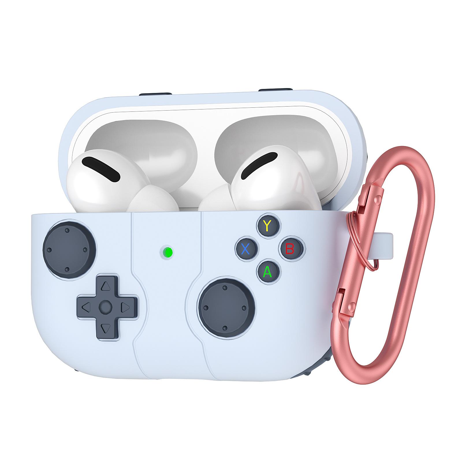 Retro Game Controller Style Earbud Case Soft Silicone Protective Cover Compatible with Wireless Earbuds 4 Pro 2 Pro 3