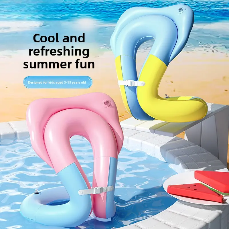 Thickened PVC anti-roll children's swimming arm floaties; toddler arm floaties; safe swimming arm floaties for boys and girls