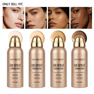 Waterproof Spray Foundation, Long-Lasting Natural Finish, Lightweight Breathable Matte Makeup, Non-Alcoholic Aerosol-Free Formula