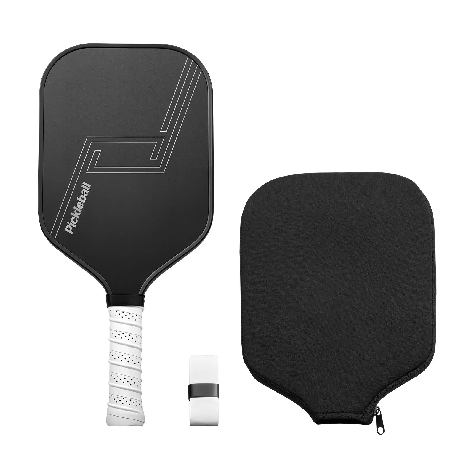 VEVOR Pickleball Paddle, T700 Carbon Fiber Surface Honeycomb Core, Professional Pickleball Paddle with Increased Power Control Spin, Pro Pickle Ball Racket for Adults, Men Women, Black